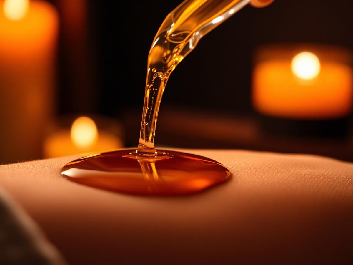Warm massage oil